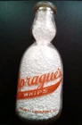 Vintage SPRAGUE'S DAIRY Cream Top Milk Bottle ~1 Quart Glass JOLIET LOCKPORT IL