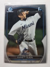 2023 Bowman Chrome 1st Emmett Olson BDC 10 Marlins