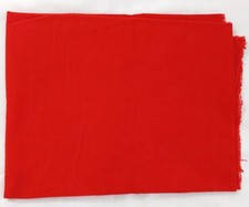 28" x 41" - "Red" Cotton Flannel Fabric - New/Unused