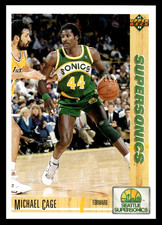 1991-92 Upper Deck Michael Cage #127 Seattle SuperSonics NBA Basketball