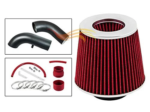 BCP RW ROJO para 1995-2000 Stratus/Cirrus/Breeze 2,0 L 2,4 L Kit de admisión de aire + Filtro Foto 4 de 4