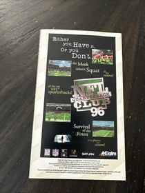 Sega Saturn Manual Only Revolution X W/Reg Card