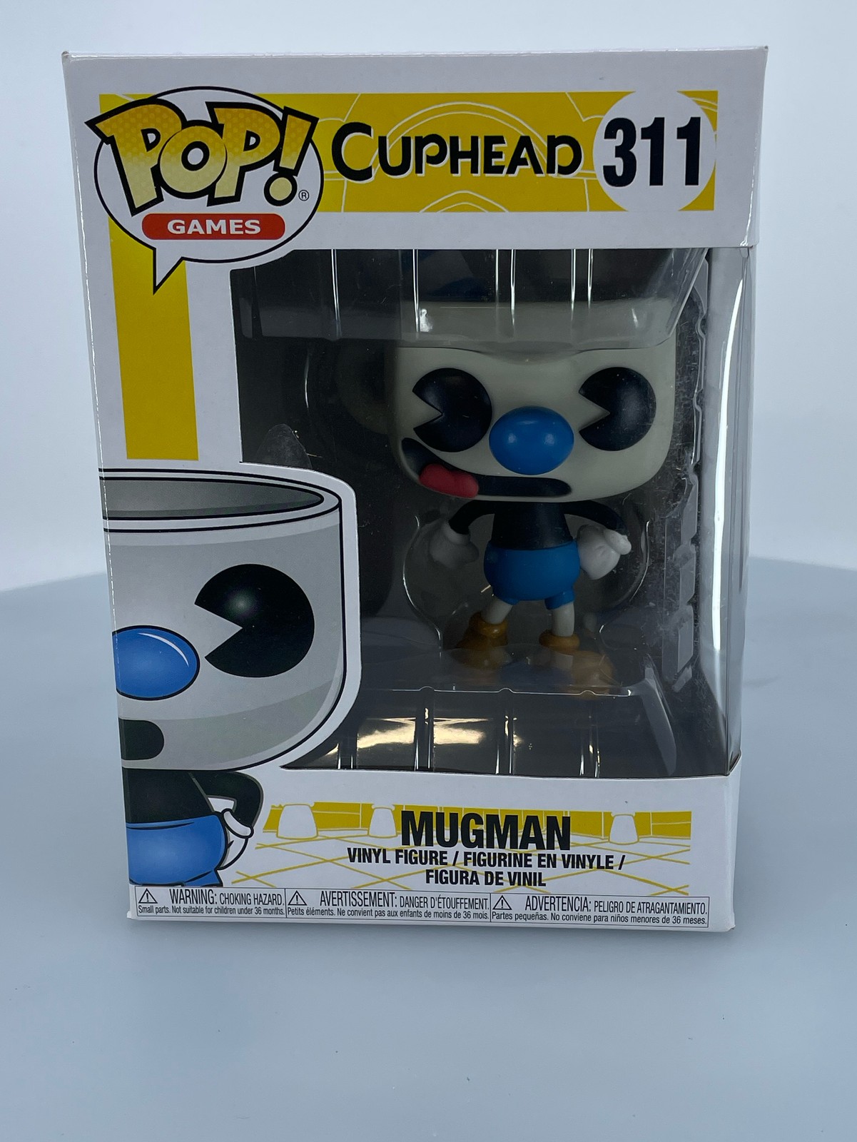 Funko Pop! Games Cuphead Mugman #311 Vinyl Figure Damaged Box See Pics