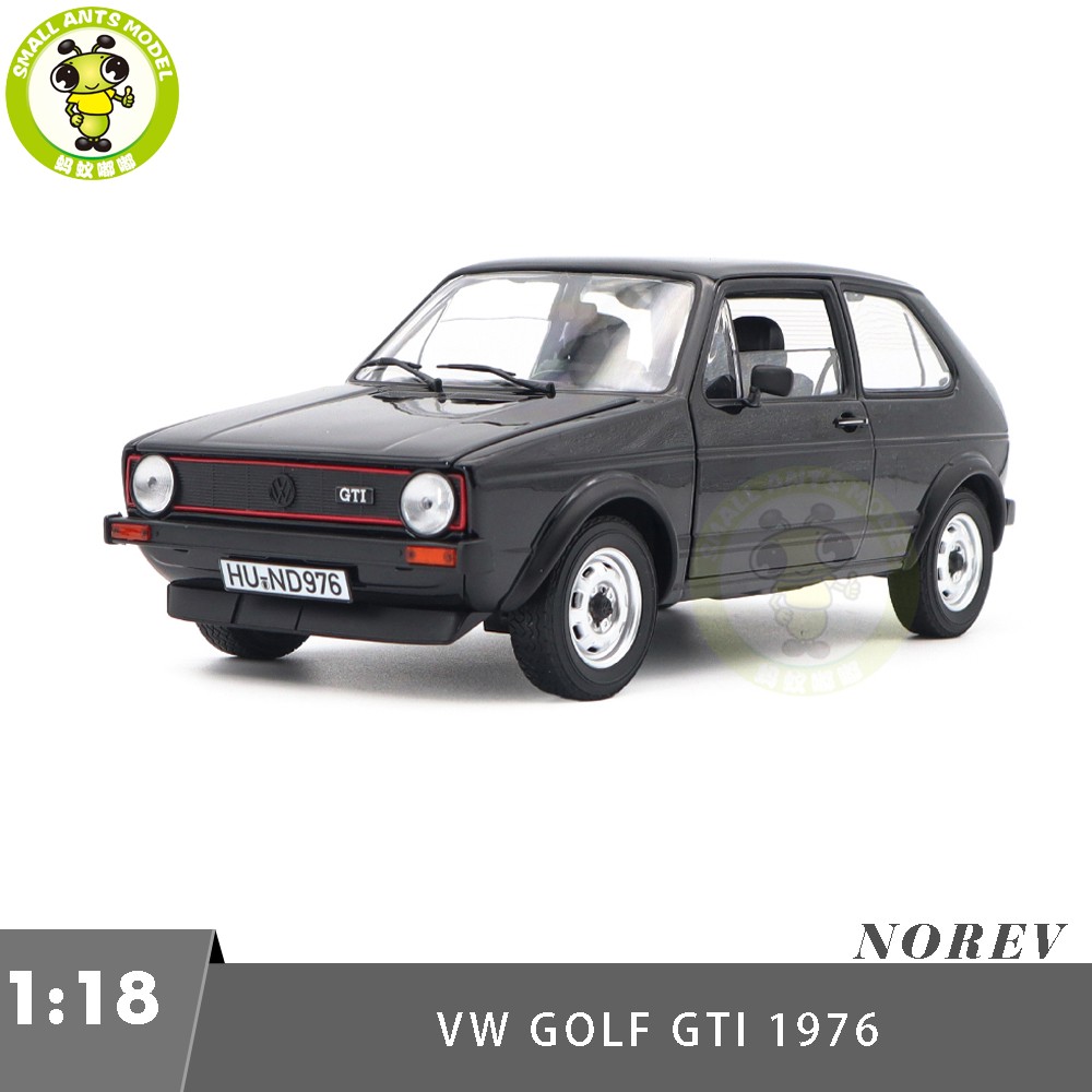 1/18 VW Volkswagen Golf GTI 1976 Norev 188487 Black Diecast Model