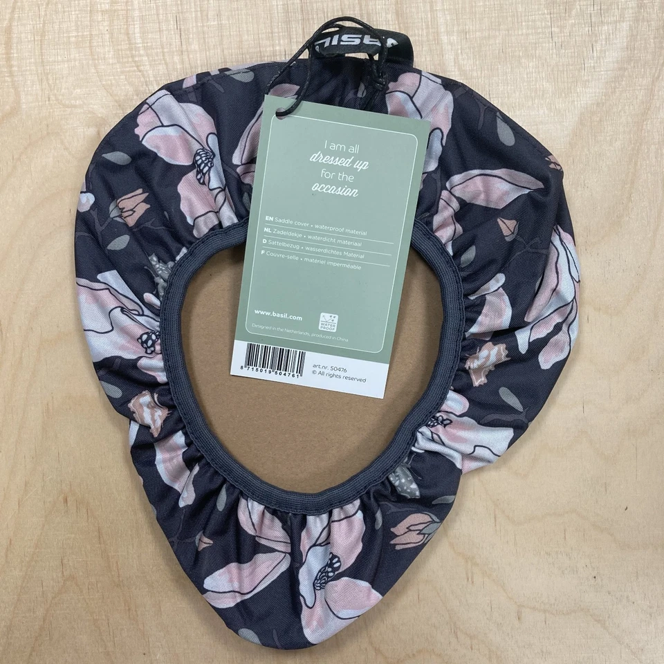 Cubierta de sillín impermeable albahaca magnolia cubierta de asiento de bicicleta protección pastel Foto 3 de 3