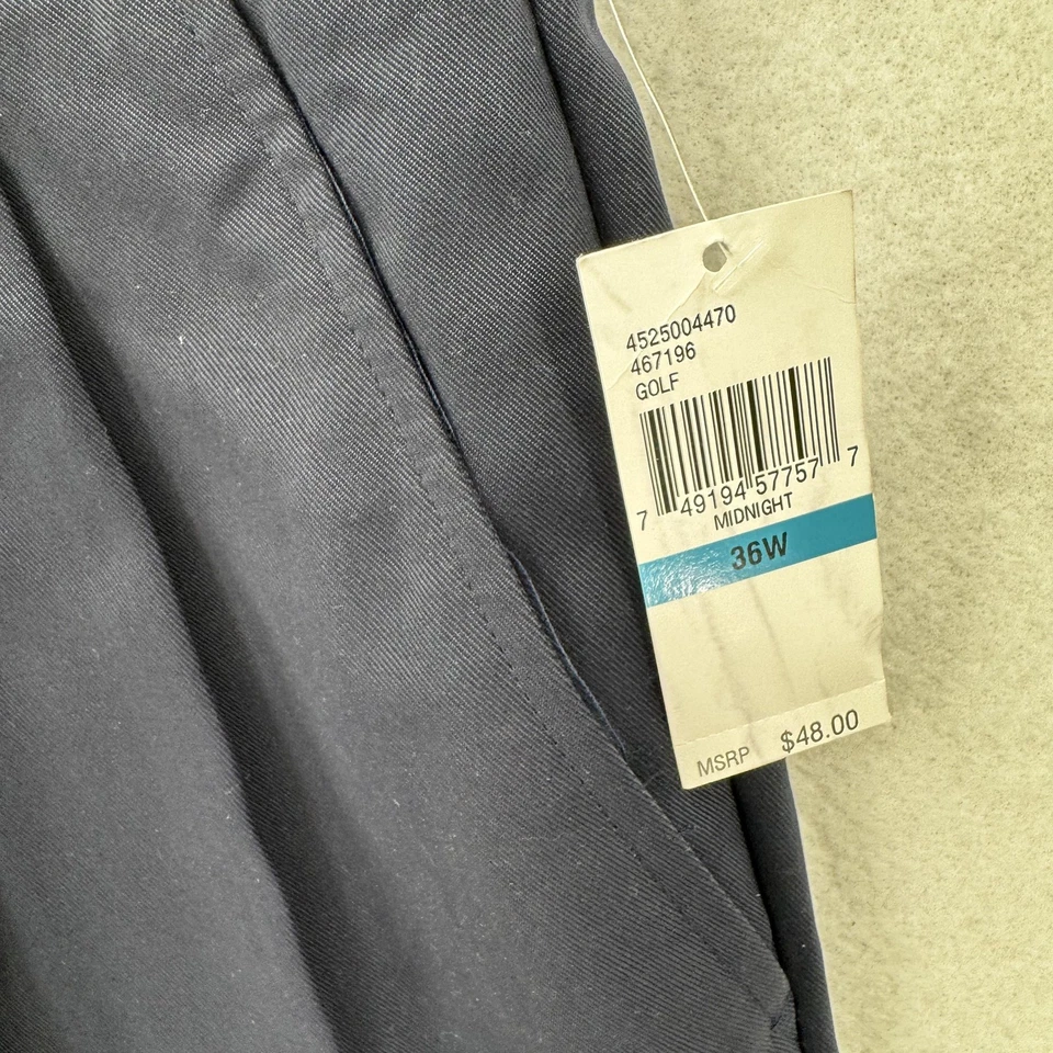 Pantalones Cortos de Golf Izod Para Hombres 36 Azul Marino PerformX Cintura Expandible Plisados Golf Nuevos con Etiquetas Foto 3 de 4