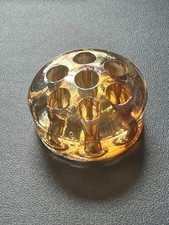 7 Hole Amber Pearlized Flower Frog