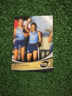 2026 UD World of Sports Volume 2 Sietske Bruning #34 North Carolina F.Hockey BA1