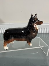 Beswick Porcelain ‘Black Prince’ Corgi Dog Figurine. Large Size.