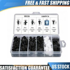 100pcs Bumper Fender Liner Push Type Retainer...
