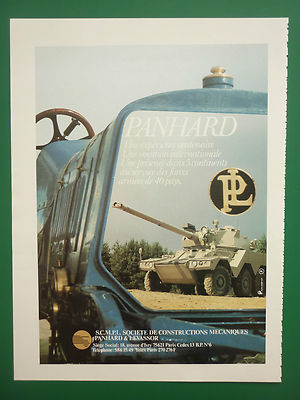 10/1981 PUB SCMPL PANHARD & LEVASSOR BLINDES AML EBR ORIGINAL FRENCH AD