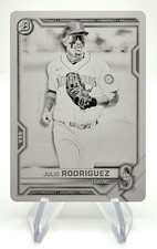 2021 Bowman Draft Prospect  Julio Rodriguez 1/1  BLACK PRINTING PLATE Rookie RC!