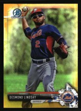 Desmond Lindsay 2017 Bowman Chrome #BCP179 /50  Baseball Card