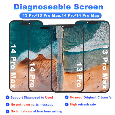 Diagnoseable Screen Assembly For iPhone 13 Pro Max 14 Pro Max LCD Display Touch