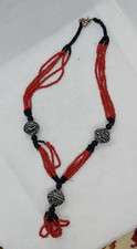 Handmade African Tuareg Beads Necklace Berber African Pendant Niger Tribal Ethni