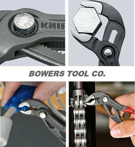 Knipex Cobra 5 Piece Adjustable Plier Set 001955S5 5" to 12" Water Pump Pliers - Picture 3 of 8