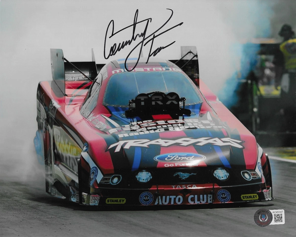 COURTNEY FORCE Signed Autographed 8x10 NHRA Photo - Foto 5