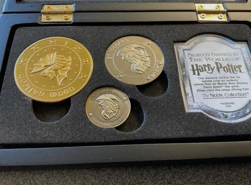 HARRY POTTER,CASED GRINGOTTS 3 COIN SET BY THE NOBLE COLLECTION.EXCELLENT. - Picture 3 of 13
