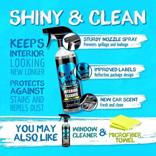 16oz Interior Cleaner Protectant All Purpose UV Protected Dye Free New Car Scent - Picture 4 of 10