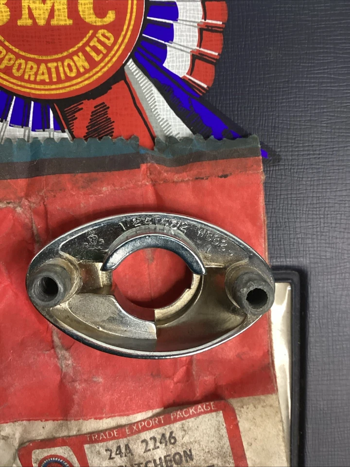 Austin Morris Mini Cooper NOS LH Door Escutcheon Wolseley & Riley Too!  - Image 3 of 4