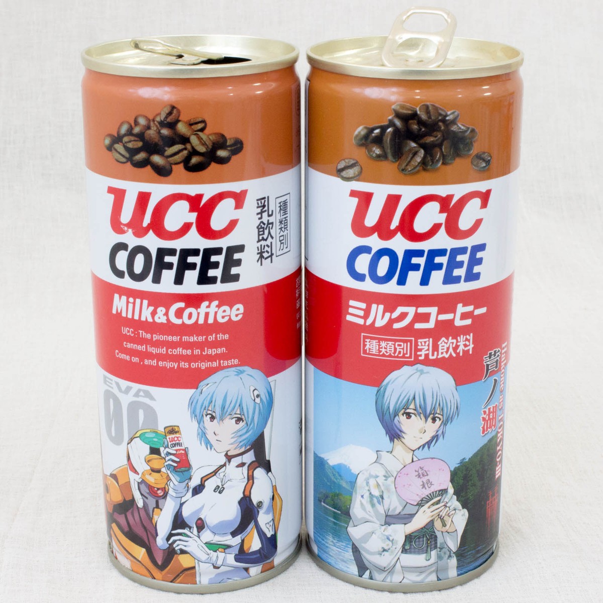 Set of 2 Evangelion UCC Steel Can Coffee Rei Ayanami | eBay