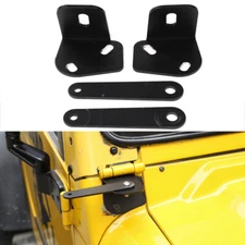 Pair LED Light Windshield A-Pillar Mount Brackets For Jeep Wrangler TJ 1997-2006