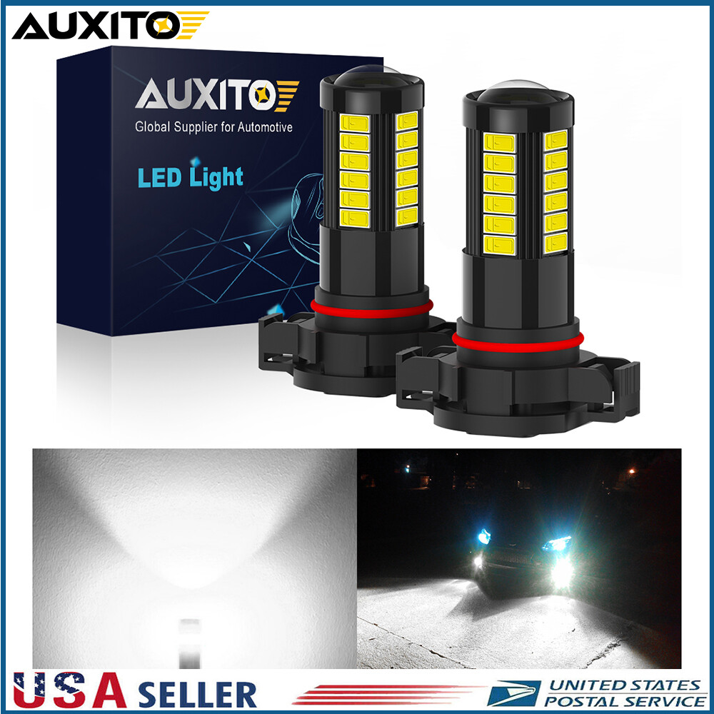 AUXITO LED Fog Driving H16 Light H11 H8 6000K 4000LM Super Bright Bulbs White M