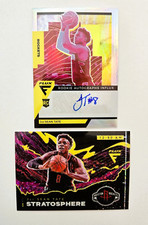 2020-21 Panini Flux JAE'SEAN TATE RC Silver Prizm Auto #RAI-JAE + Stratosphere