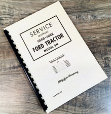 Ford 8n Tractor Service Manual Repair Shop Technical Workshop Overhaul 1948-1952