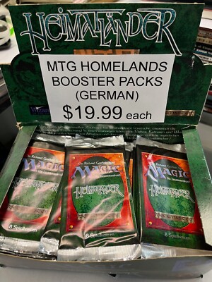 HOMELANDS SEALED BOOSTER PACK, GERMAN LANGUAGE, MAGIC: THE GATHERING, MTG
