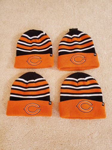 Lot of 4 47 Brand Chicago Bears Beanie 