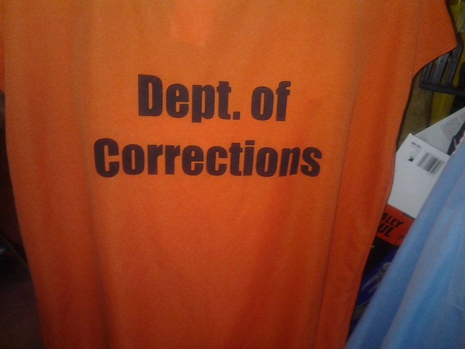 *NUEVO* Uniforme de prisionero para mujer adulta disfraz de Halloween naranja Foto 4 de 4