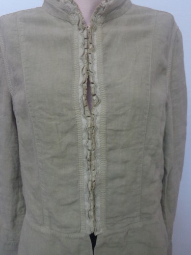 ESCADA Sport beige linen blazer jacket size 42 - Picture 5 of 6