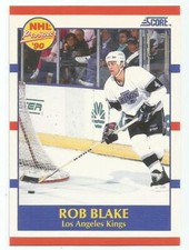 ROB BLAKE 1990-91 SCORE ROOKIE CARD FLAWLESS CONDITION LOS ANGELES KINGS