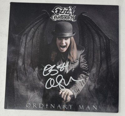Ozzy Osbourne Signed Ordinary Man Vinyl Record Album LP Autograph