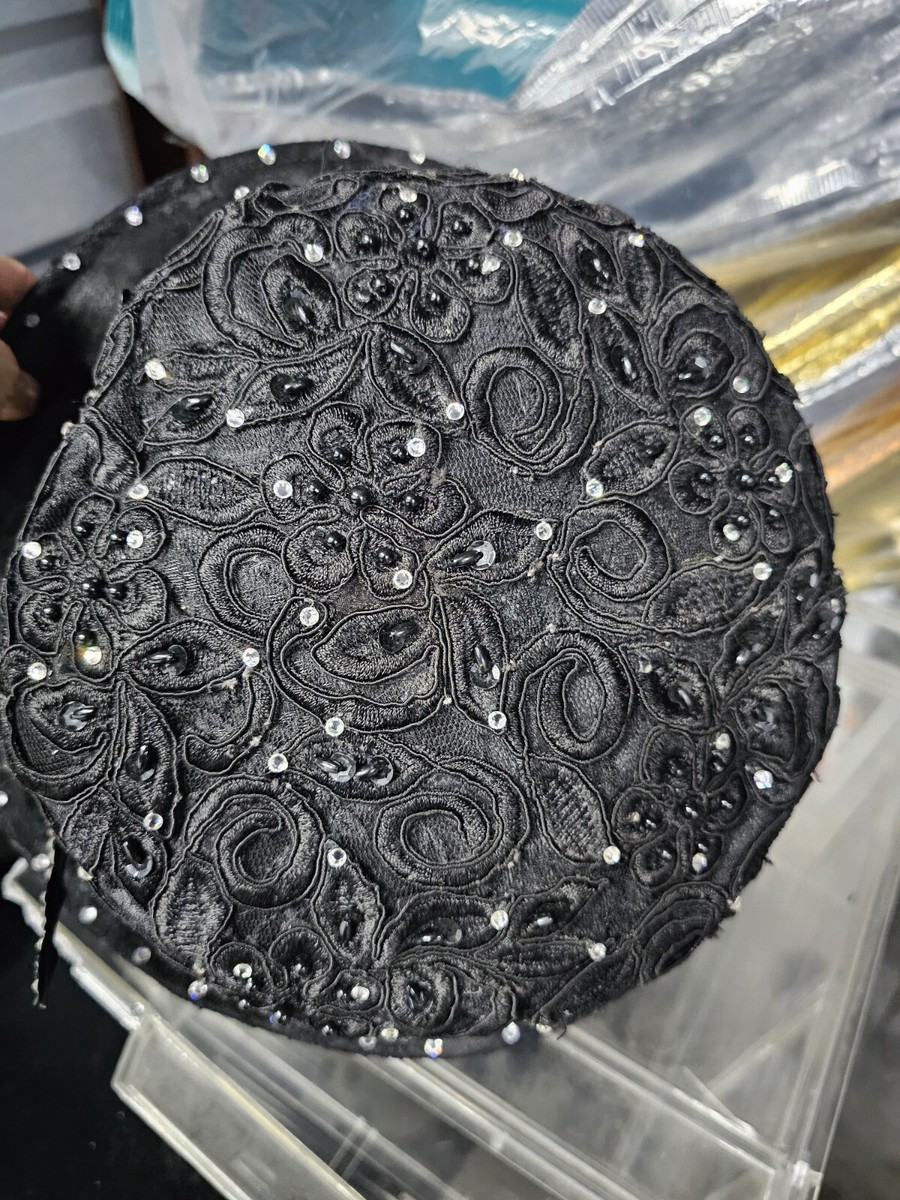 Mr. Song Millinery Laced Brim Hat with Rhinestones Accent | eBay display picture 1