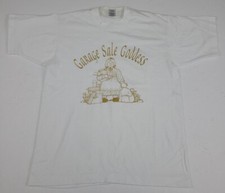 Vintage 90s Garage Sale Goddess Print T Shirt Vtg USA Made Single Stitch FOTL