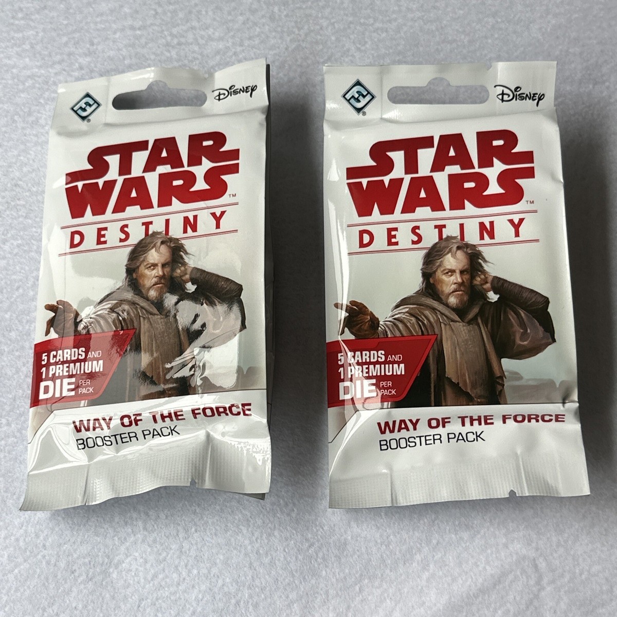 New X2 Disney Star Wars Destiny Way Of The Force Card & Die Booster Packs New X2 Disney Star Wars Destiny Way Of The Force Card & Die Booster Packs