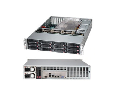 SuperMicro CSE-826BE2C-R802LPB 2U Chassis with two SAS3 Expander, Dual 800W PWS