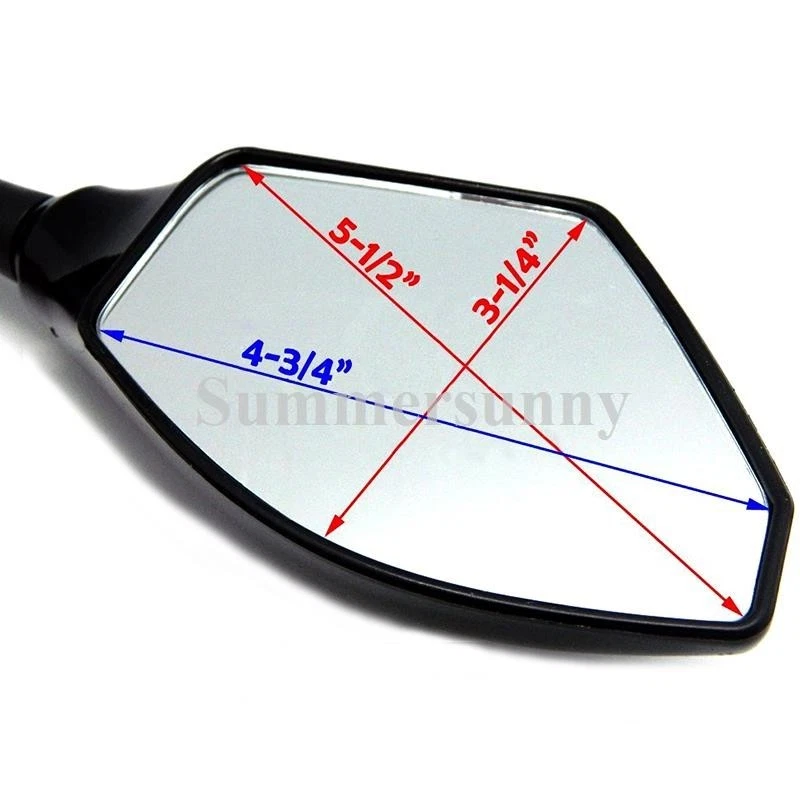 Motorcycle Led Mirrors For Yamaha YZF R6 1999-2009 R6S 2006-2009 R1 1998-2009 MT - Image 3 of 4