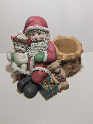 Rare Large Dreamsicles Cast Art 2001 Happy Holidays Christmas Santa Cherub 11819