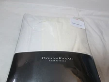 NEW Donna Karan Essentials CITY STRIPE Cal California King Bedskirt ~ Ivory New