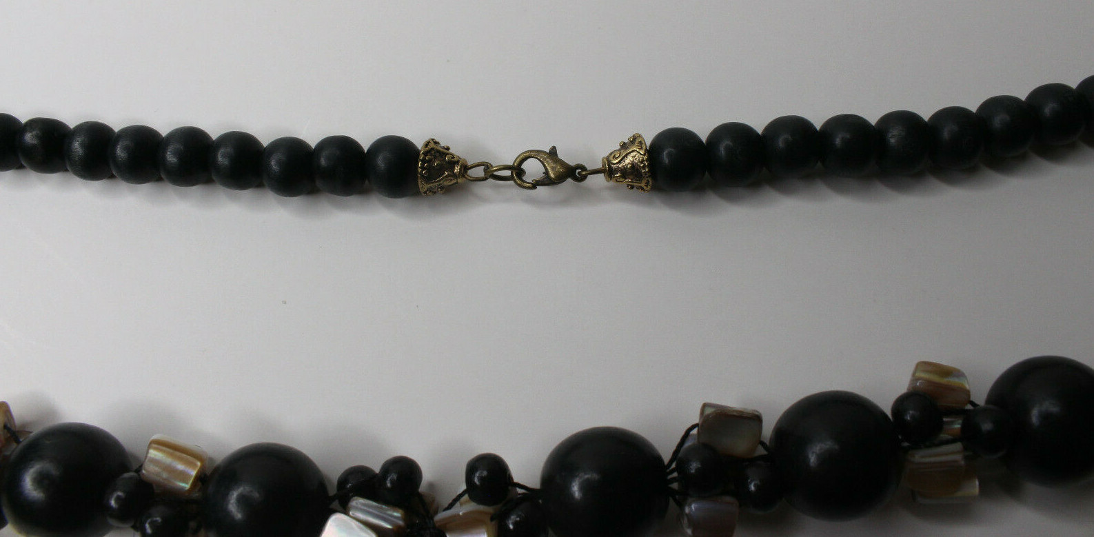 Abalone Rectangle Pendant Statement Necklace with… - image 6