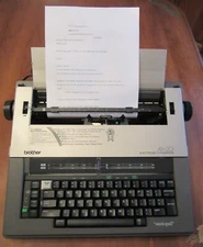 BROTHER AX-20 WORD PROCESSOR ELECTRIC TYPEWRITER~WORD SPELL~TESTED~WORKS~VGC~