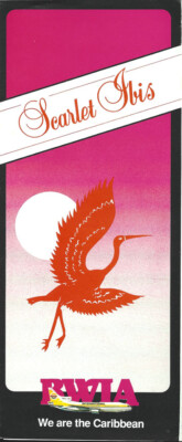 BWIA ticket jacket wallet Scarlet Ibis [1041] Buy 4+ save 50%
