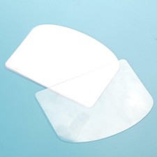 Flexible Cake Smoothers Polish Scraper Pk2 Transparent Flat Curved Fondant Icing