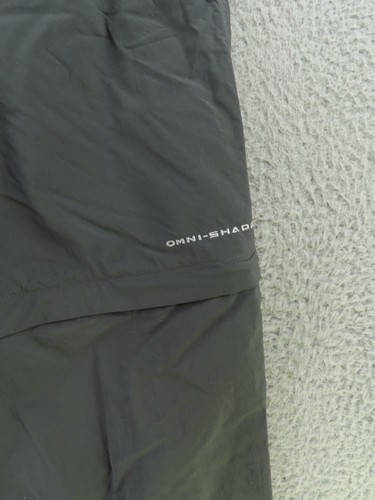 Columbia PFG Pants Mens 34x24 Gray Convertible Hiking Zip Off Legs Nylon - Picture 2 of 9