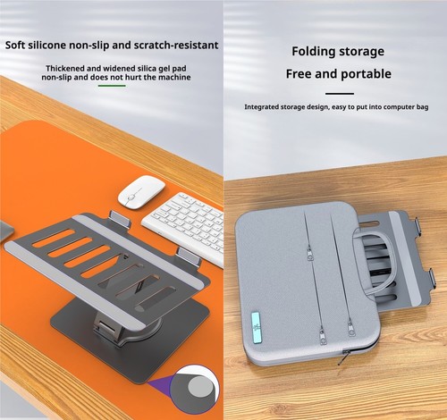 Foldable Tablet Bracket USB-C Hub Stand Docking Station Multiport Adapter - 第 8/12 張圖片