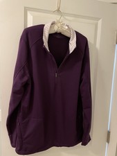 Graham Luxe Purple Stretch Jacket-1/4-zip-performance/golf-large-pockets-nwot