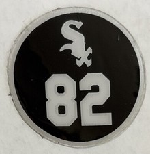 Chicago White Sox Game Used Bat Knob Decal #82 - Bryan Ramos MLB Baseball